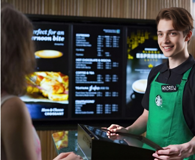 Coffee Retail-Starbucks’ Success with Digital Menu Boards